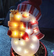 Christmas Scene Decoration With LED Lights Christmas Snowman Ornaments