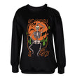 Women's Halloween Crew Neck Long Sleeve Sweatshirt
