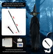 Halloween Colorful Luminous Three Hand-in-hand Witch Single Ghost Atmosphere Layout Scene Decoration Props