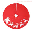 Christmas Elk Printing Christmas Tree Skirt Decoration Venue Props