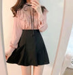 Fashion Black Pleated Skirt For Women