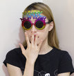 Creative 2024 Happy New Year Party Glasses Supplies Photo Props Holiday Dance Dress Up Funny Glasses
