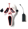 Halloween Ghost Face Fluorescent Ball Glowing Mask