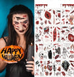 New Product Halloween Mouth Tattoo Sticker Scary Lip DIY Decoration