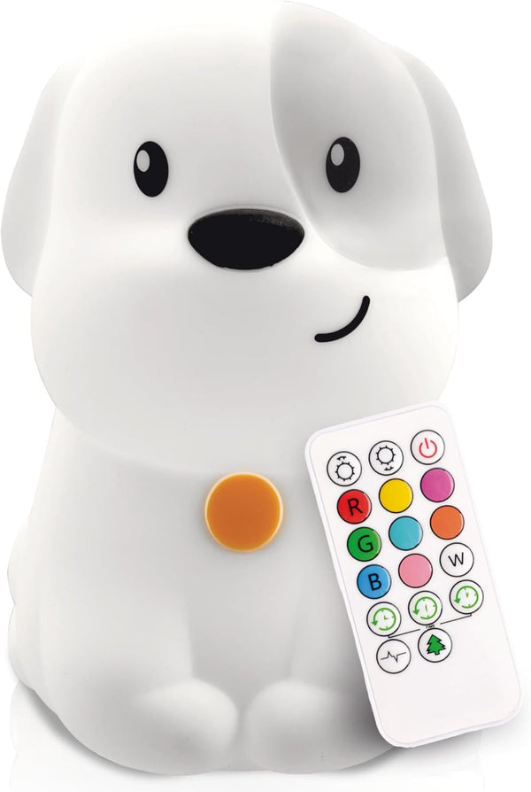 Pepper the Puppy Squishy Silicone Night Light