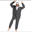 Halloween Skull Print Cartoon One-piece Pajamas