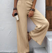 Women's Clothing Casual Loose Slimming Crumpled Wide-leg Pants