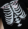 Summer Popular Halloween Girls' Funny Printed One-piece Romper Mesh Skirt Suit