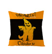 Home Halloween Pumpkin Linen Pillow Cover