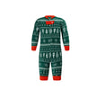 Christmas Print Contrast Color Parent-child Home Service Suit