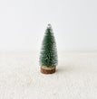 Mini Christmas Tree with Pine Needles Flocking Christmas Tree with White Cedar Tabletop Small Christmas Tree Tabletop Decoration