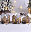 LED Luminous Wooden Christmas Small House