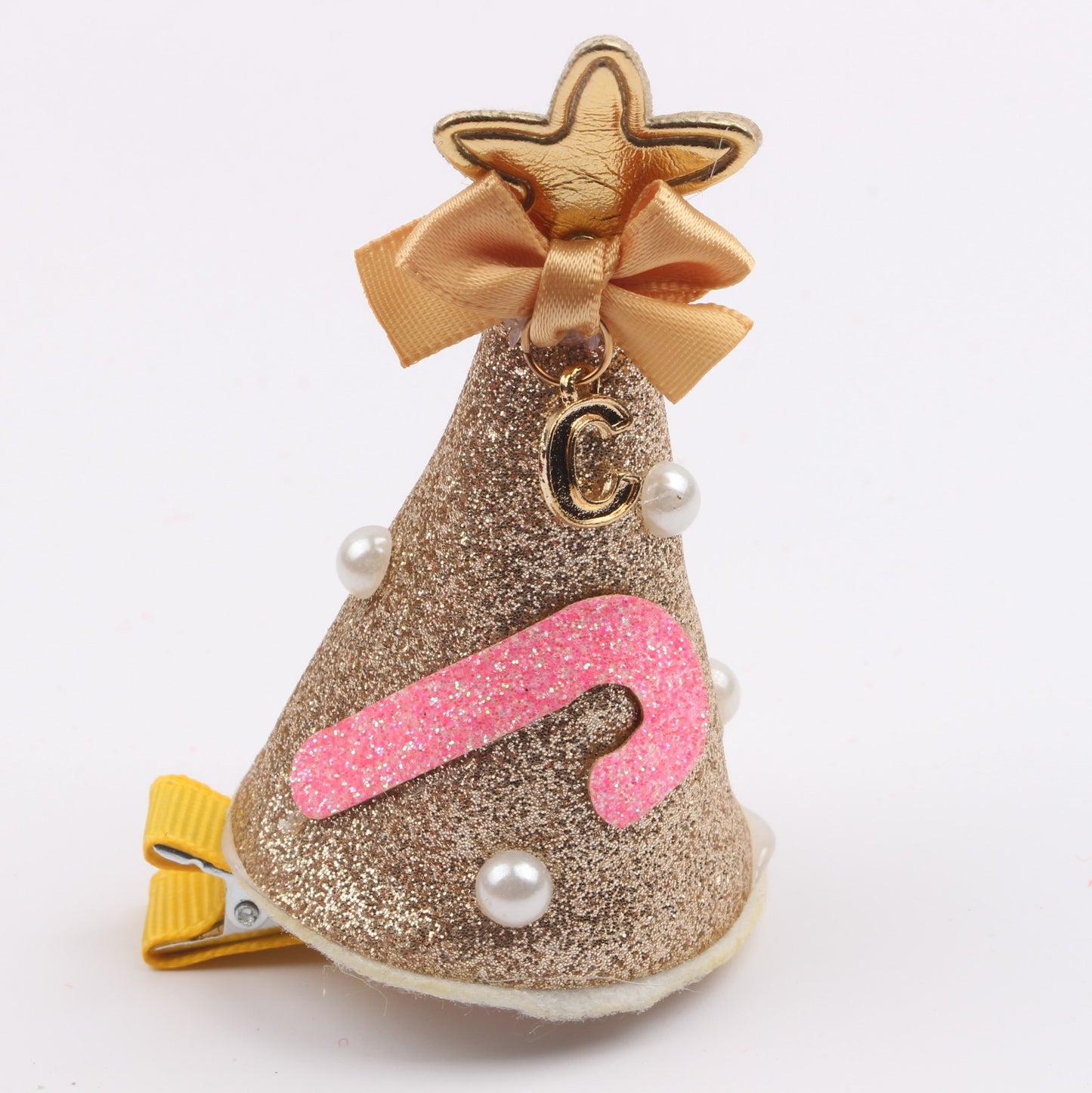 Children's snowman Christmas hairpin