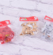 6cm Red Simple Small Flocking Christmas Bow