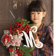 Christmas letter wreath