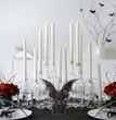 Amazon Halloween Cross-border New Arrival Dark Evil Bat Wings Three-head Cat Resin Crafts Decoration Ornaments
