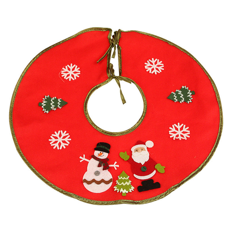 Christmas Decorations 46CM Non-woven Fabric Christmas-tree Skirt
