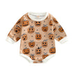 Baby Halloween Pumpkin Print Romper