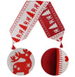 Christmas decorations electric embroidered knitted cloth table runner