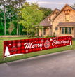 Christmas decorations Christmas couplets curtains Christmas banners pull flags Christmas curtains hanging flags window pendants