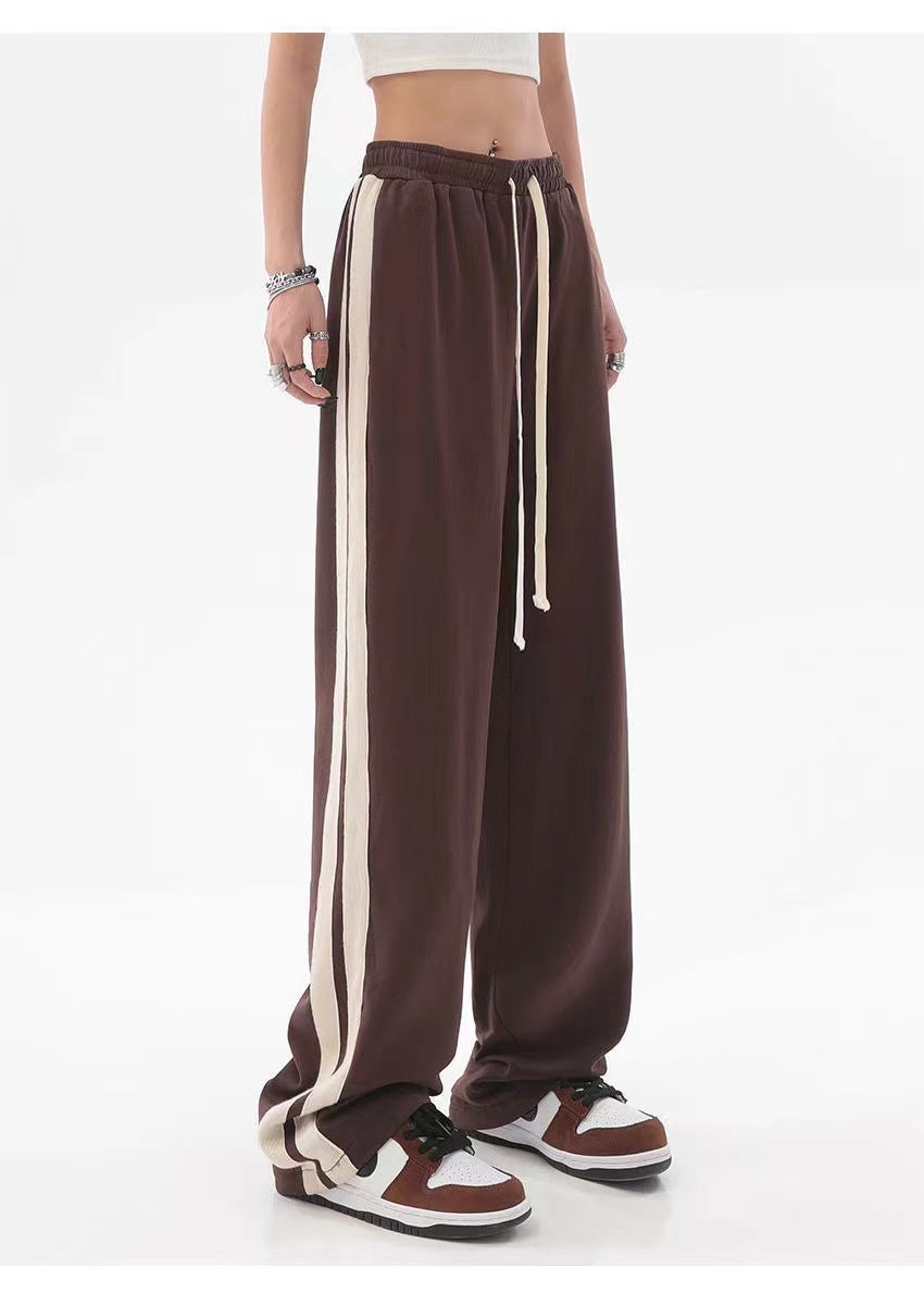 Retro Casual Women's Loose Hip Hop Wide Leg Track Pants