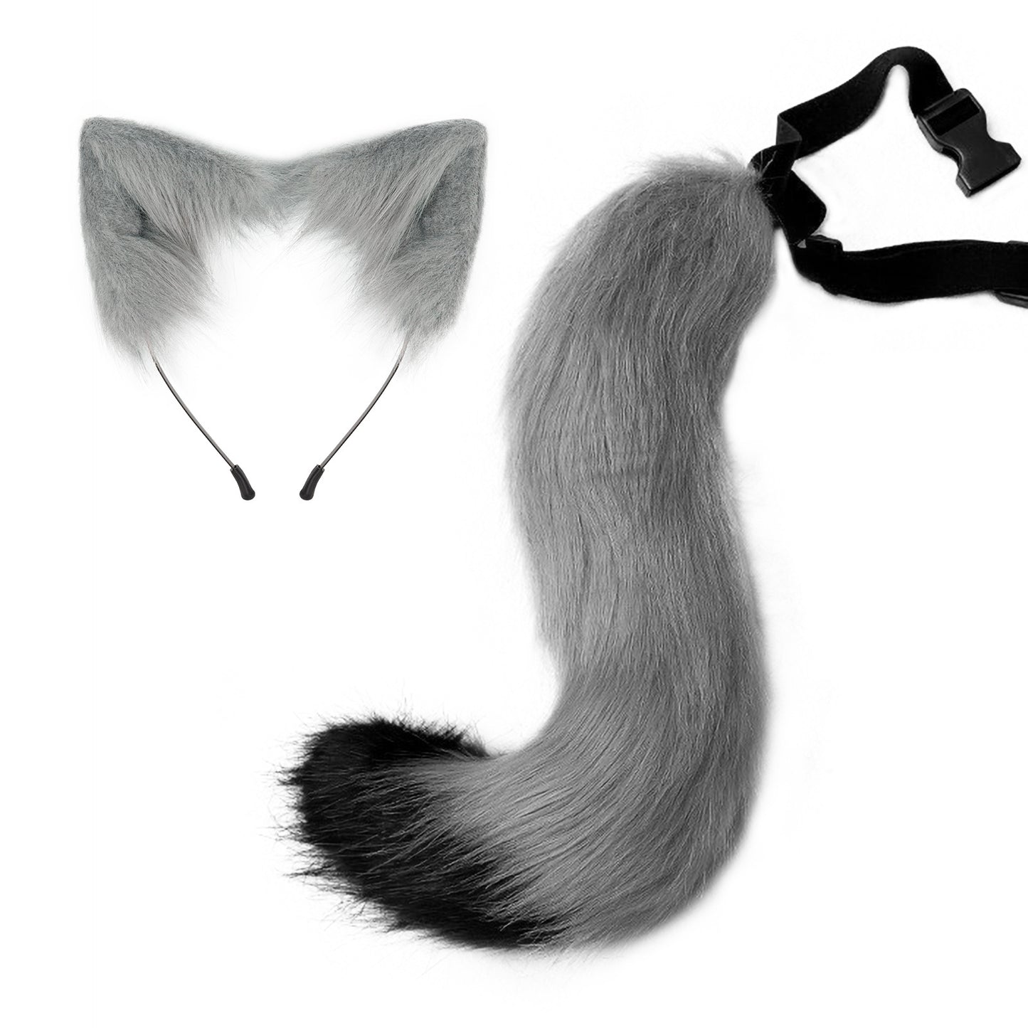 Halloween Party Faux Fox Tail Hairband Plush