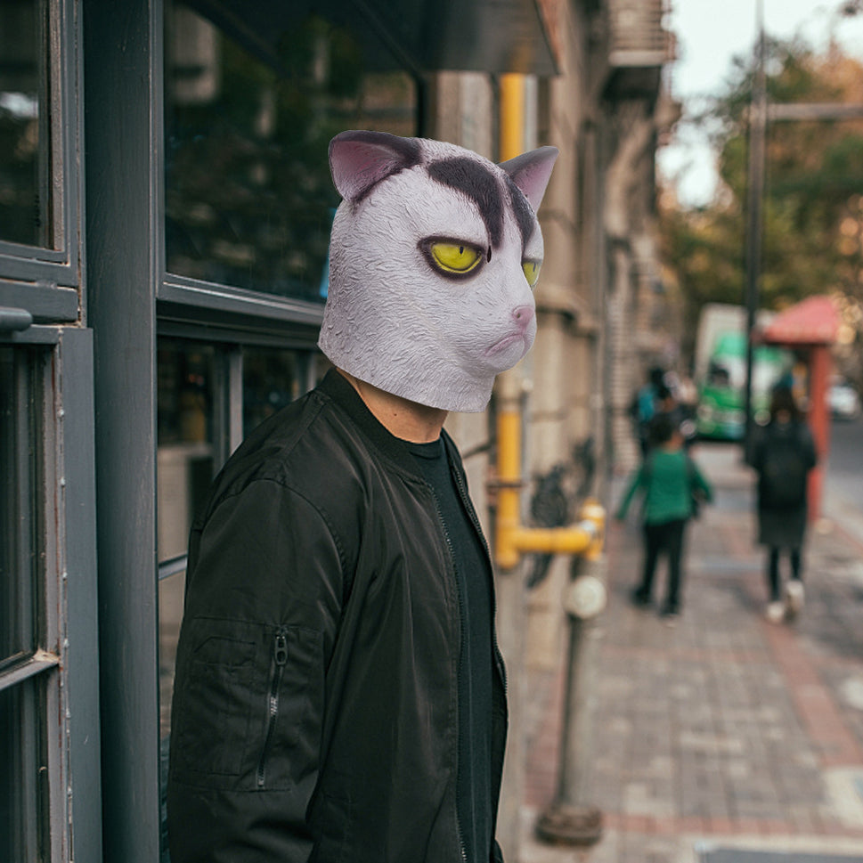 Halloween Latex Animal Headgear Performance Props