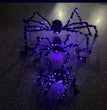 New Halloween Glowing Plush Spider Decoration Prop