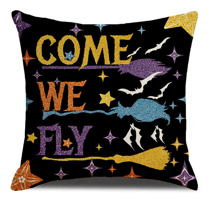 Halloween Printed Home Decoration Sofa Cushion Pillow Cover