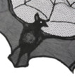 Halloween black spider web bat lace curtain