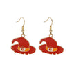 Halloween Earrings Cute Pumpkin Spooky Oil Drip Alloy Earrings Jewelry