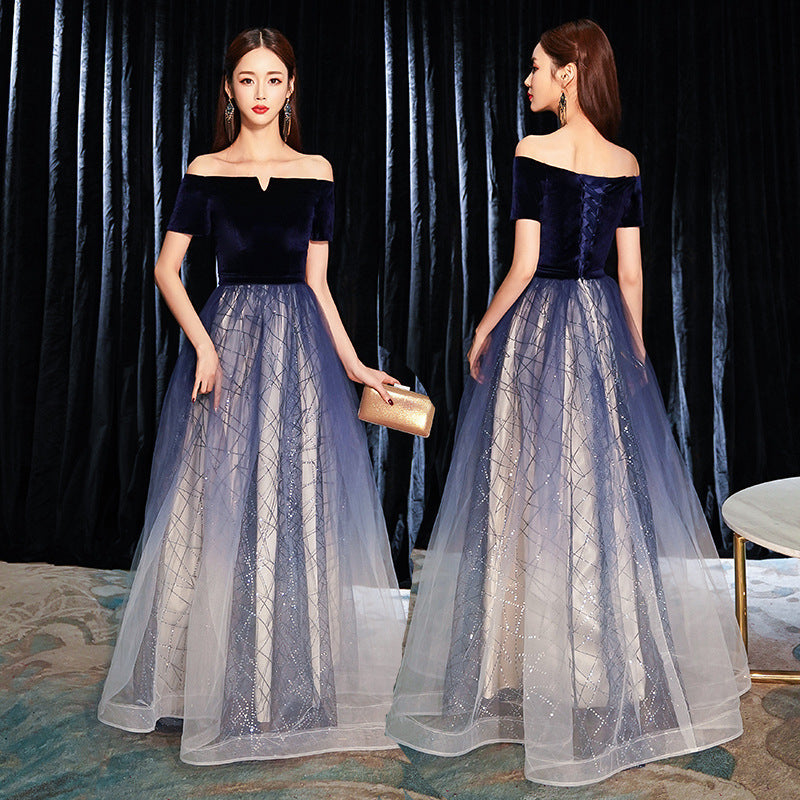 New One-Shoulder Slim Fit Temperament Long Costumes