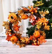 Halloween Autumn Leaf Garland Pumpkin Berries