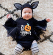 New Baby Halloween Long-sleeved Jumpsuit Pumpkin Letter Halloween Baby Jumpsuits Triangle Rompers