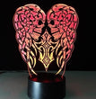 3D LED Color Night Light Changing Lamp Halloween Skull  Light Acrylic 3D Hologram Illusion Desk Lamp For Kids Gift Dropship