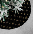 Home Decor Cushion Black Embroidered Velvet Christmas Tree Skirt
