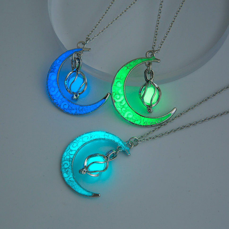 The Halloween Multicoloured Moon Whirlwind Necklace