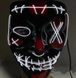 Compatible with Apple, Halloween Glowing Mask Black V Face Mask Grimace