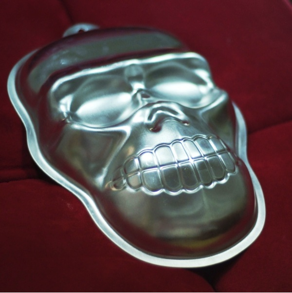 new cake mold fondant mold 3D skull head cake decorating tools aluminum mold chocolate Halloween baking moulds