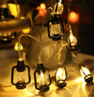 Halloween Retro Kerosene Lamp Style Holiday Room Decorative String Lights