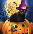 Painting Halloween Full Square Diamond Cartoon Embroidery Cross Stitch Kit