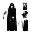 Halloween Party Grim Reaper Black Single Layer Cape