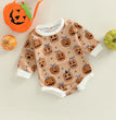 Baby Halloween Pumpkin Print Romper