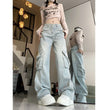 Loose Slimming Pure Color All-matching Straight-leg Pants