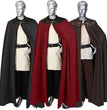 Round collar cape dress