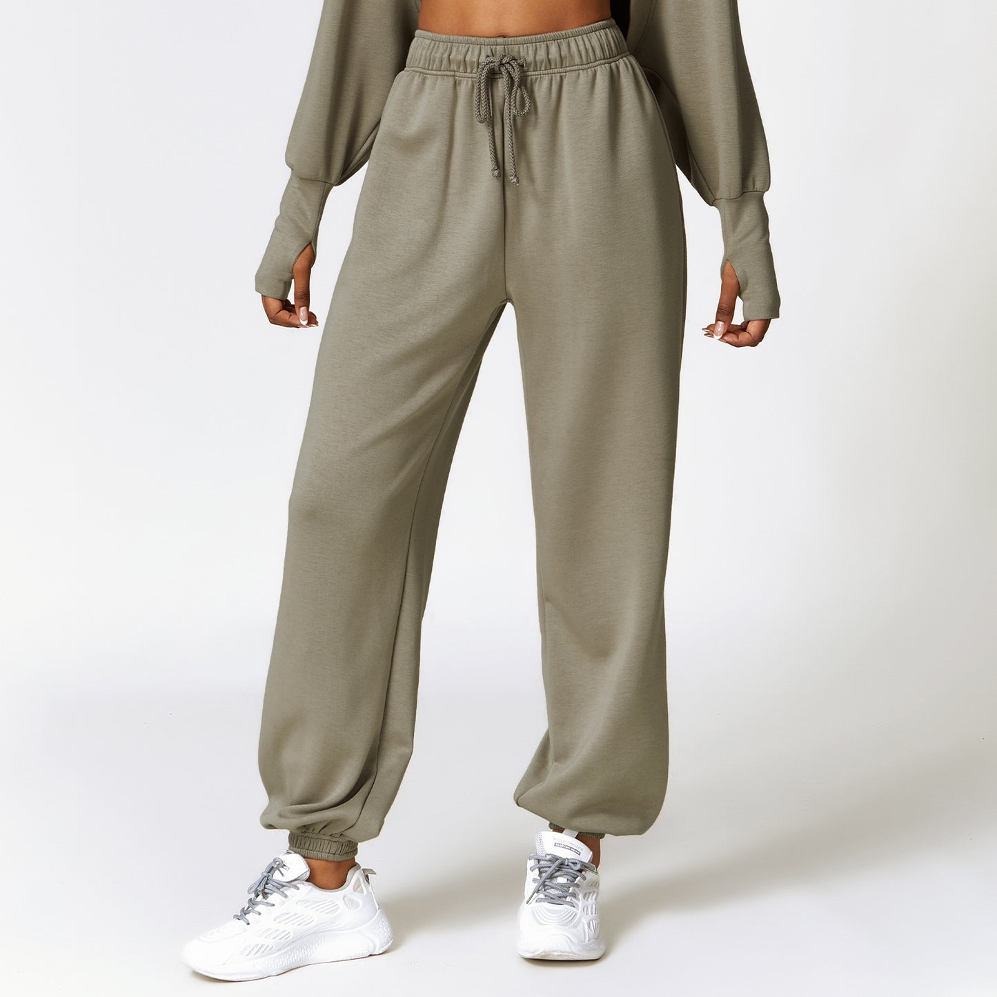 High Top Sports Sweatpants Women's Loose Straight