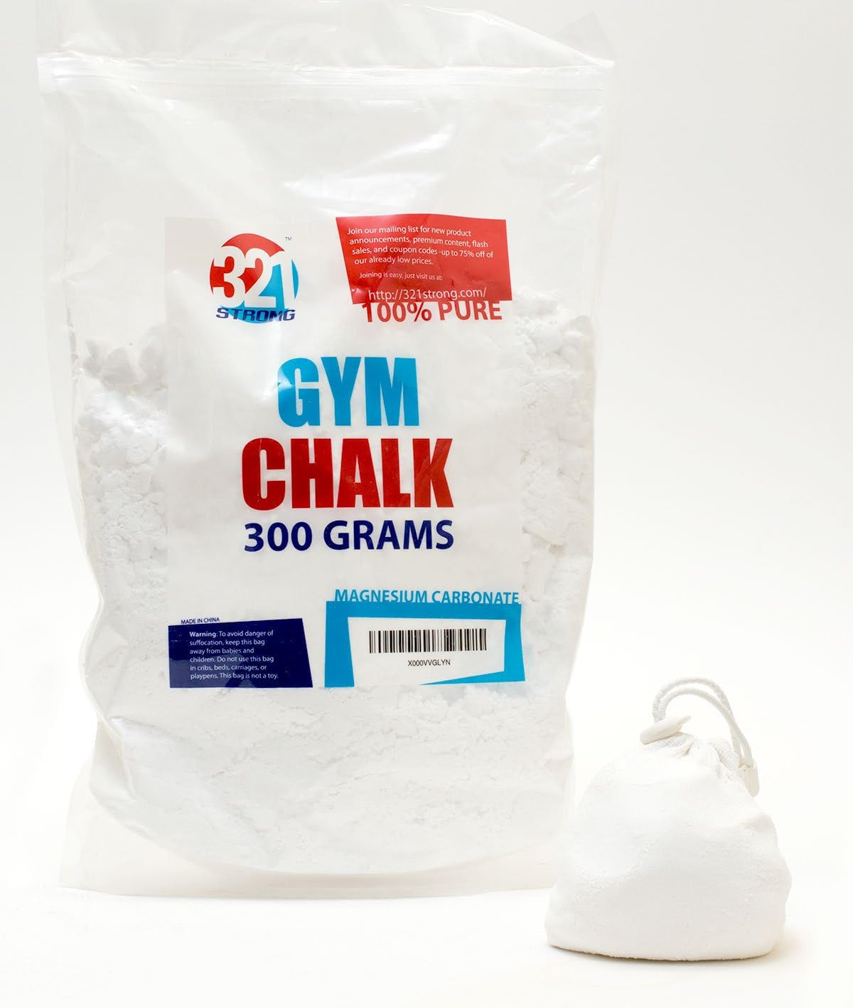 100 Gram (3.52 Oz) Loose Gym Chalk - for Weightlifting, Rock Climbing, Kettlebells, and Gymnastics