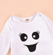 Halloween ghost black and white mesh skirt