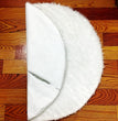 Pure white plush Christmas tree skirt Christmas plush tree skirt 78cm 90cm 122cm Christmas tree decoration tree