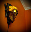 Retro Skeleton Light Halloween Haunted House Home Decorations Resin Skeleton Wall Lamp For Weird Theme Lovers Party Supplies